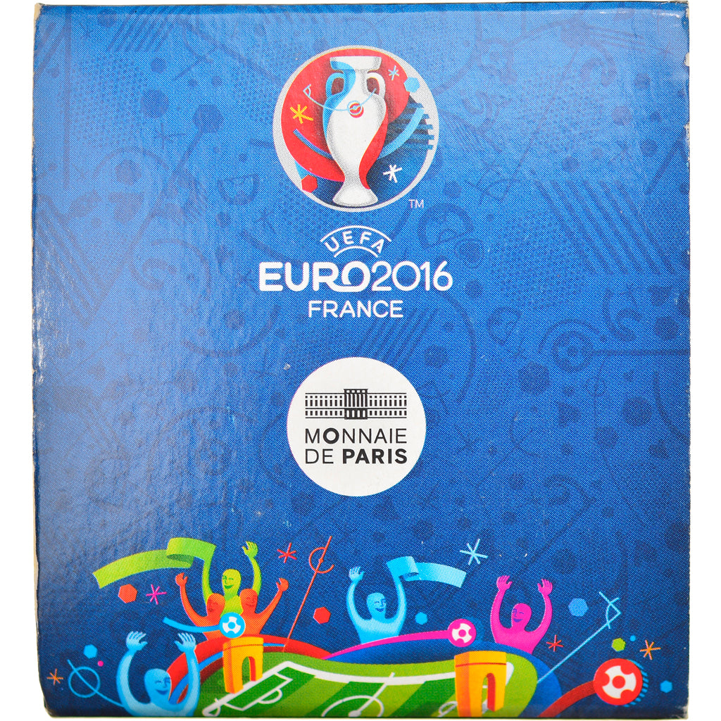 Francia, Monnaie de Paris, 10 Euro, UEFA Euro 2016, Tête, 2016, Paris, BE, FDC