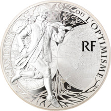 France, Monnaie de Paris, 10 Euro, Candide, 2014, Paris, BE, FDC, Argent