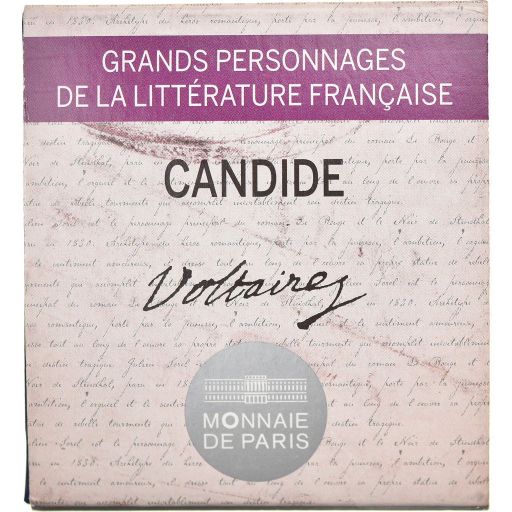 France, Monnaie de Paris, 10 Euro, Candide, 2014, Paris, BE, FDC, Argent