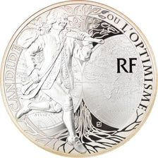 Francja, Monnaie de Paris, 10 Euro, Candide, 2014, Paris, BE, MS(65-70), Srebro