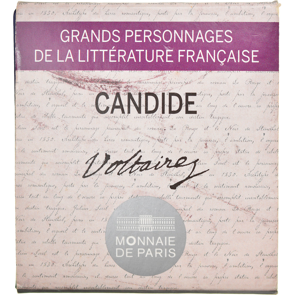 France, Monnaie de Paris, 10 Euro, Candide, 2014, Paris, BE, MS(65-70), Silver