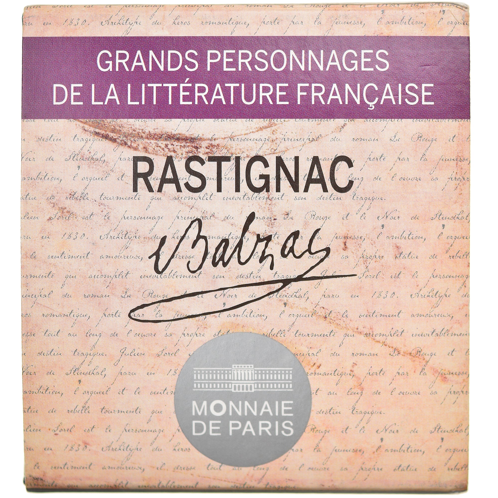 France, Monnaie de Paris, 10 Euro, Eugène de Rastignac, 2014, Paris, BE