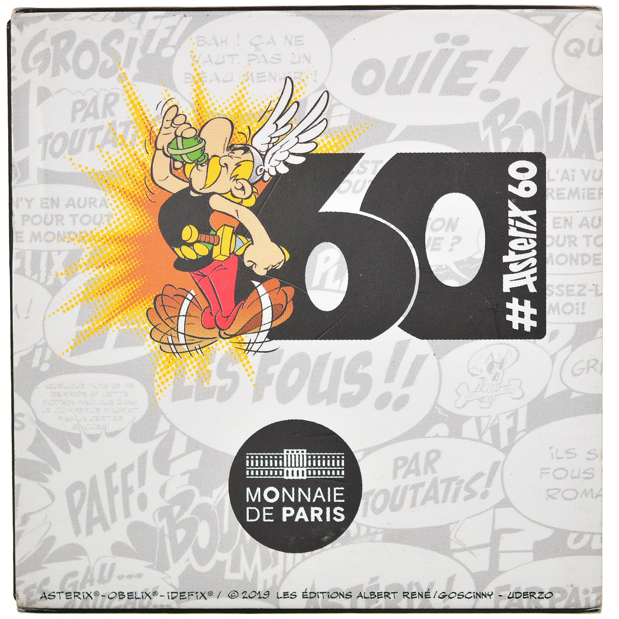 França, Monnaie de Paris, 10 Euro, 60 ans d'Astérix - Idéfix, 2019, Paris