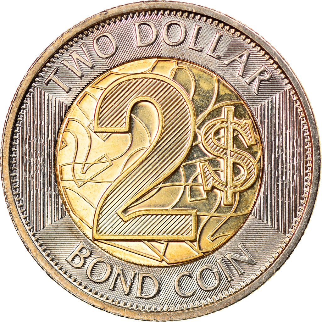 Monnaie, Zimbabwe, 2 Dollars, 2018, Bond coin, SPL, Bi-Metallic