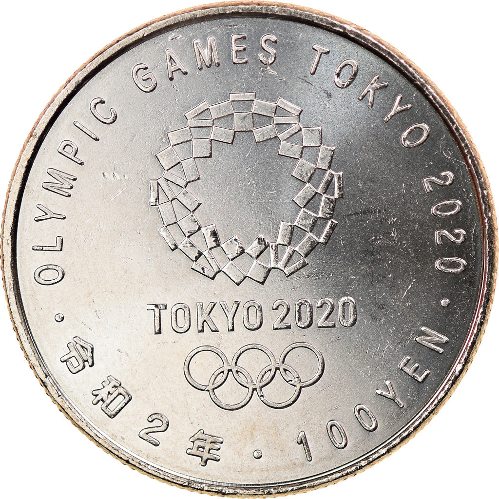 Coin, Japan, 100 Yen, 2020, Jeux Olympiques de Tokyo - Tennis, MS(63)