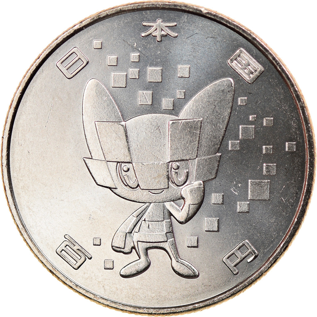 Moneta, Giappone, 100 Yen, 2020, Jeux Olympiques de Tokyo - Miraitowa, SPL, Rame
