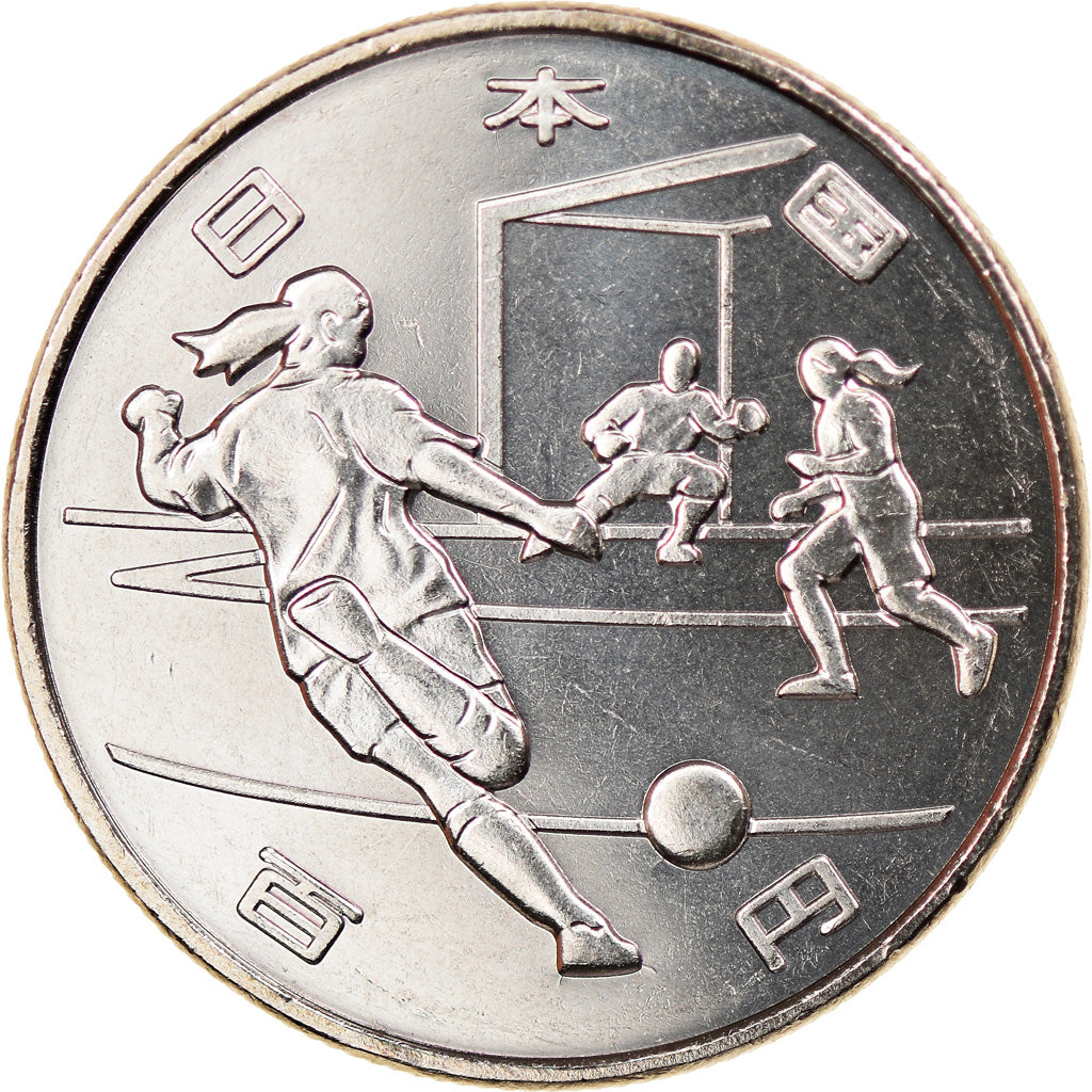 Moneda, Japón, 100 Yen, 2020, Jeux Olympiques de Tokyo - Football, SC, Cobre -