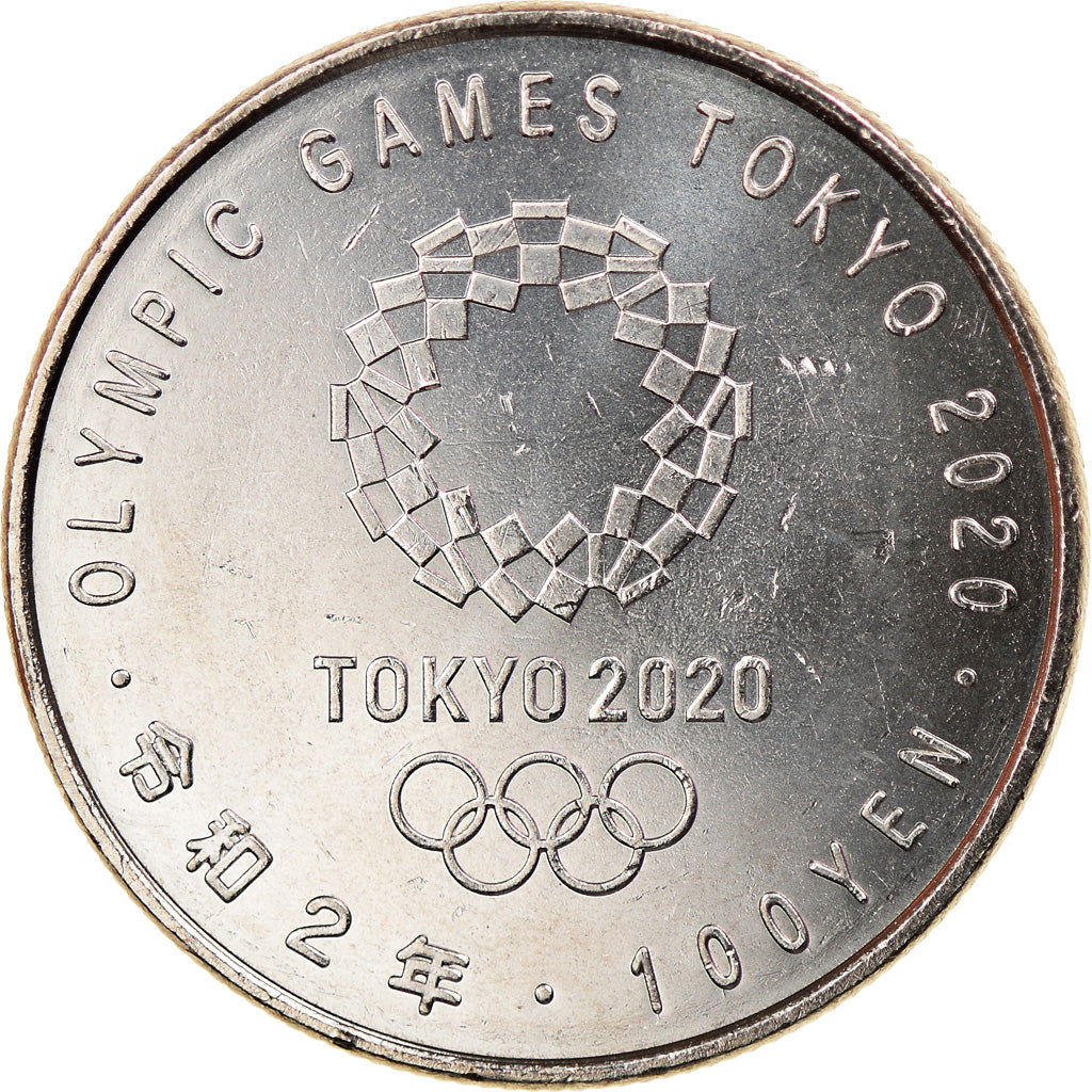 Coin, Japan, 100 Yen, 2020, Jeux Olympiques de Tokyo - Football, MS(63)