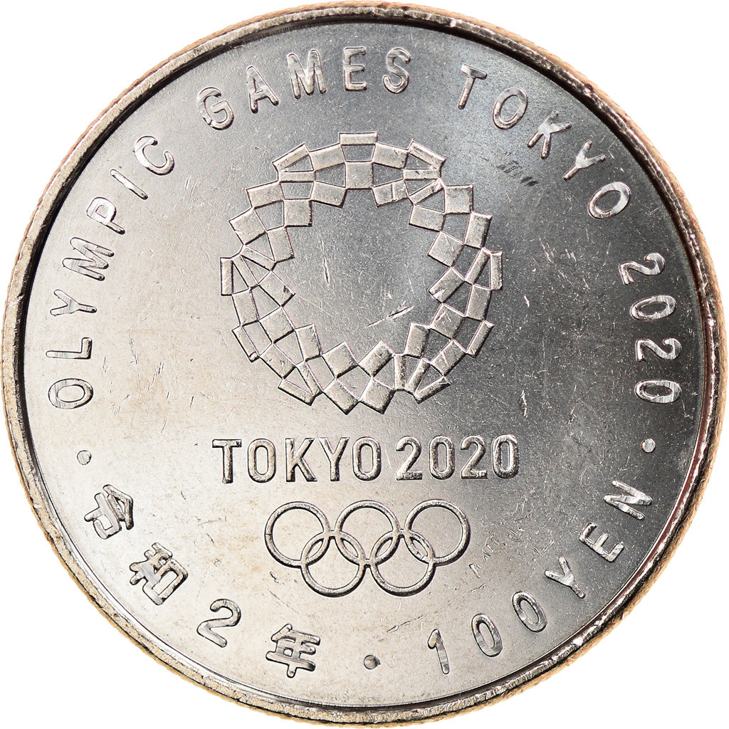 Coin, Japan, 100 Yen, 2020, Jeux Olympiques de Tokyo - Volleyball, MS(63)