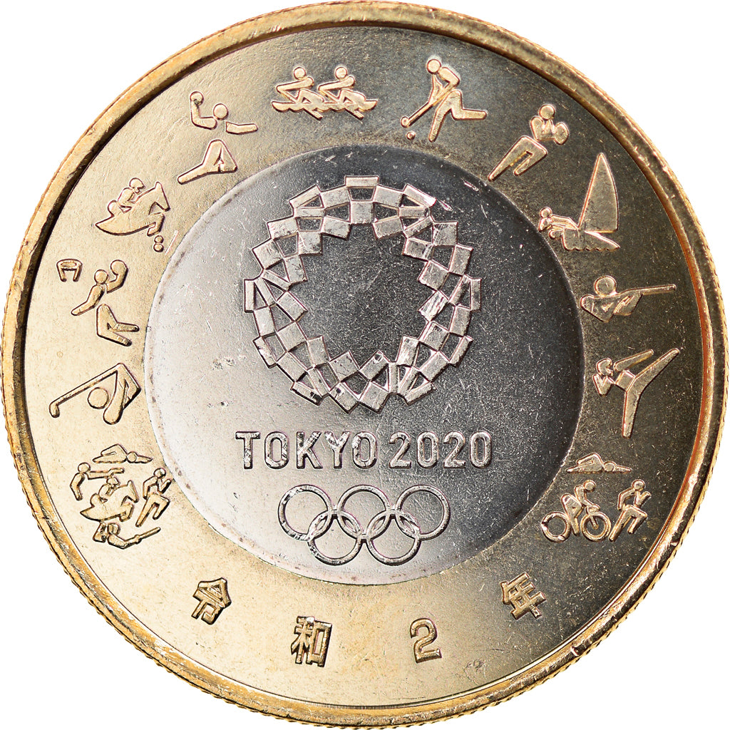 Monnaie, Japon, 500 Yen, 2020, Raiden, Dieu du tonnerre, SPL, Bi-Metallic