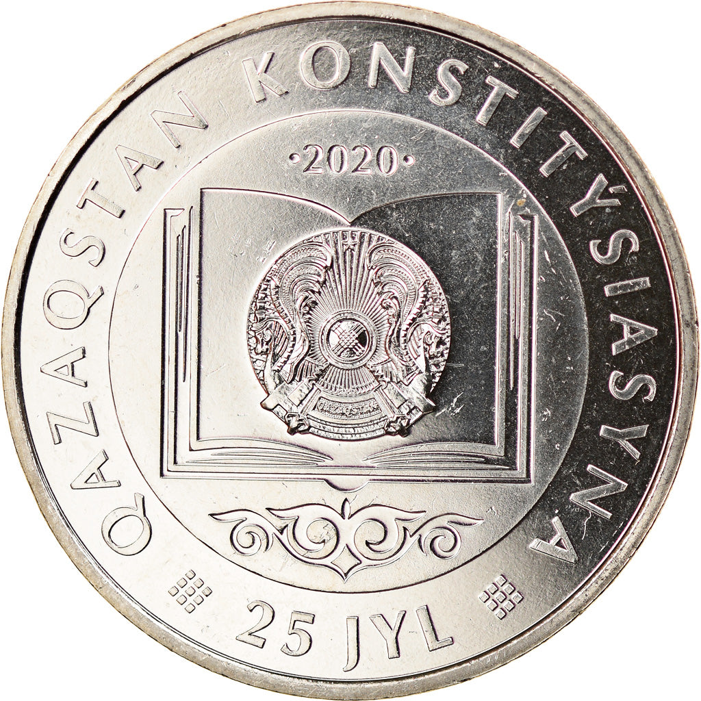Moneta, Kazakistan, 100 Tenge, 2020, Kazakhstan Mint, 25 ans de la Constitution