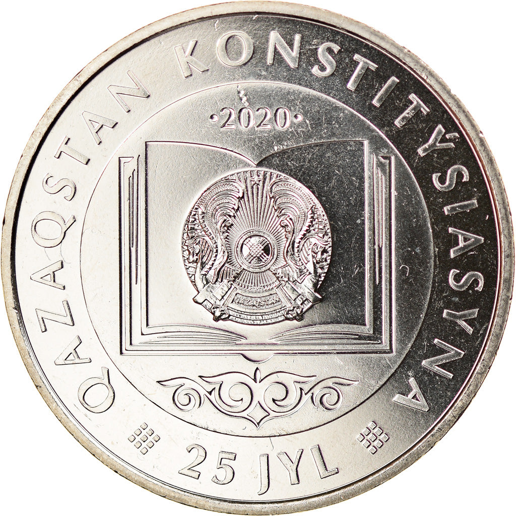 Moneta, Kazakistan, 100 Tenge, 2020, Kazakhstan Mint, 25 ans de la Constitution