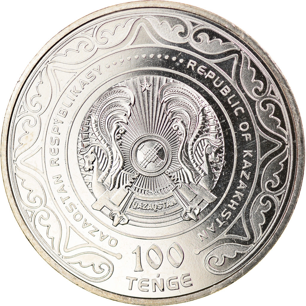 Coin, Kazakhstan, 100 Tenge, 2020, Kazakhstan Mint, Abai Qunanbaiuly, MS(63)