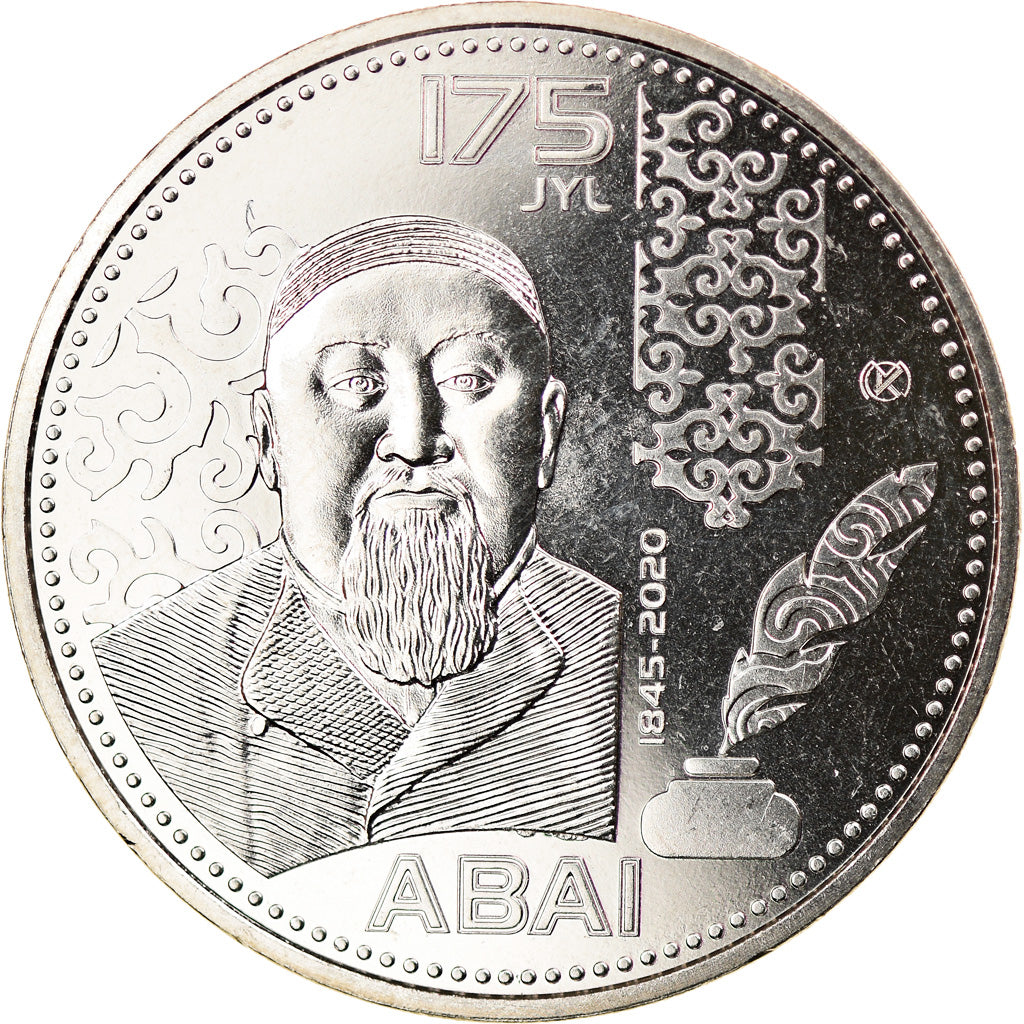 Moneta, Kazakistan, 100 Tenge, 2020, Kazakhstan Mint, Abai Qunanbaiuly, SPL