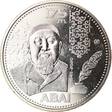Moeda, Cazaquistão, 100 Tenge, 2020, Kazakhstan Mint, Abai Qunanbaiuly, MS(63)