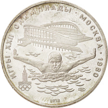 RUSSIA, 5 Roubles, 1978, KM #155, AU(55-58), Silver, 16.55
