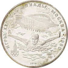 RUSSIA, 5 Roubles, 1978, KM #155, AU(55-58), Silver, 16.54