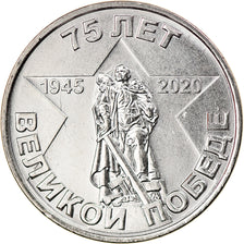 Coin, Transnistria, Rouble, 2020, 75 ans de la Victoire, MS(63), Nickel plated