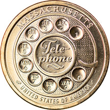 Monnaie, États-Unis, Dollar, 2020, Denver, American Innovation - Massachusetts