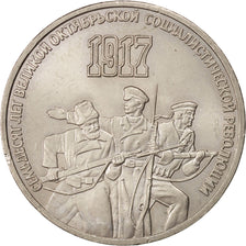 RUSSIA, 3 Roubles, 1987, KM #207, MS(63), Copper-Nickel, 14.42