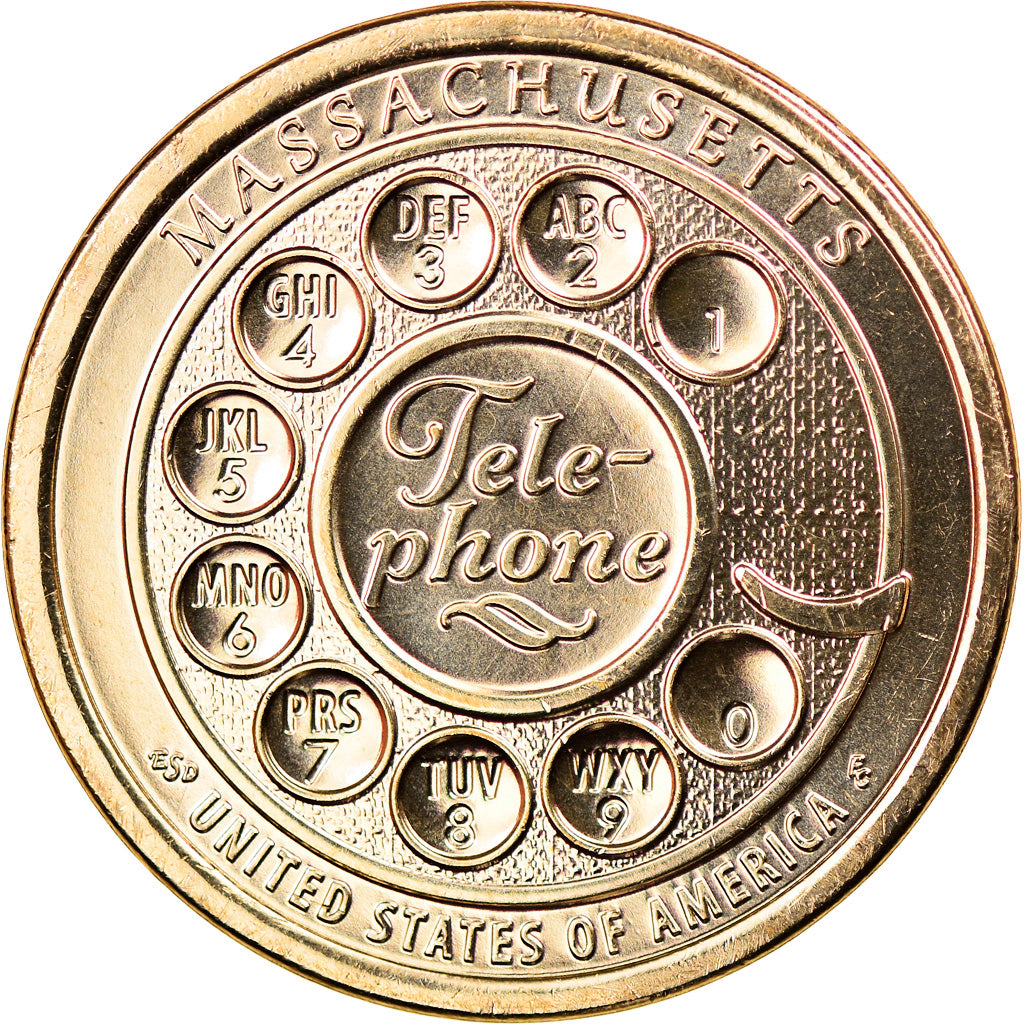 Monnaie, États-Unis, Dollar, 2020, Denver, American Innovation - Massachusetts