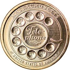 Monnaie, États-Unis, Dollar, 2020, Denver, American Innovation - Massachusetts