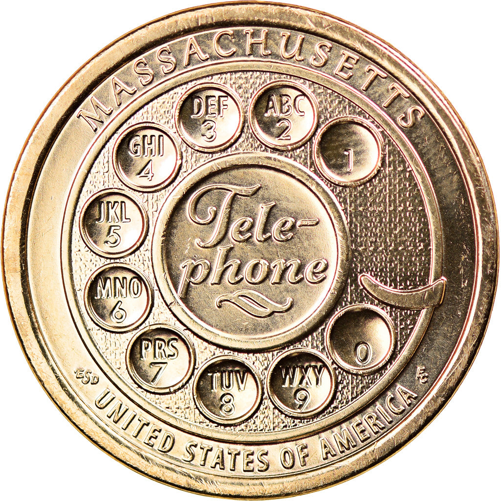 Moneta, USA, Dollar, 2020, Denver, American Innovation - Massachusetts, MS(63)