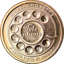 Moneta, Stati Uniti, Dollar, 2020, Denver, American Innovation - Massachusetts