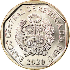 Moneda, Perú, Sol, 2020, Lima, Juan Pablo Vizcardo y Guzmán, SC, Níquel -