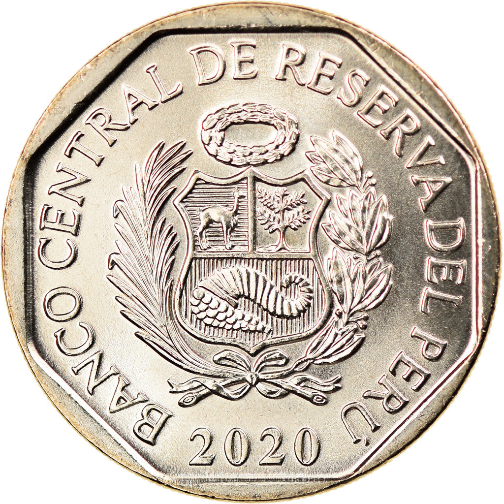 Moneda, Perú, Sol, 2020, Lima, Juan Pablo Vizcardo y Guzmán, SC, Níquel -
