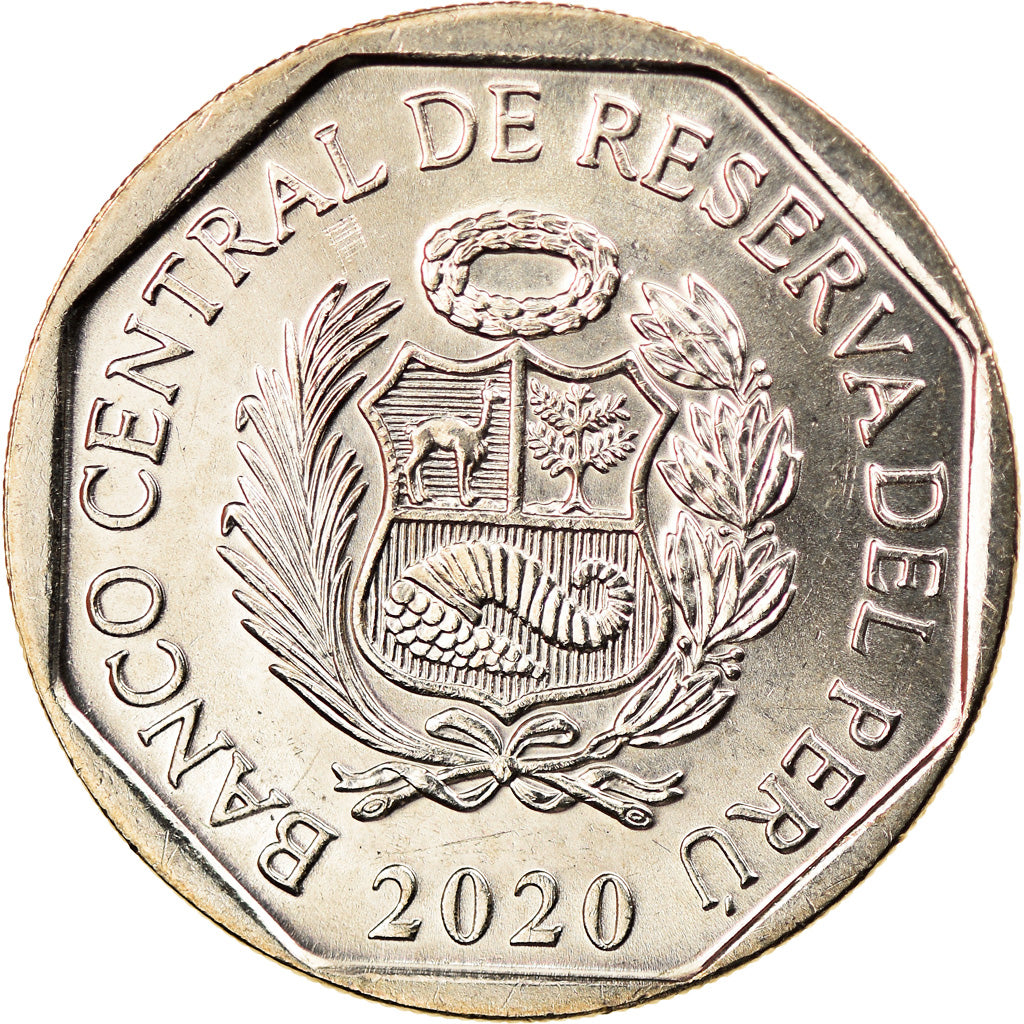 Moneda, Perú, Sol, 2020, Lima, Juan Pablo Vizcardo y Guzmán, SC, Níquel -