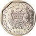Moneta, Peru, Sol, 2020, Lima, Juan Pablo Vizcardo y Guzmán, MS(63), Mosiądz