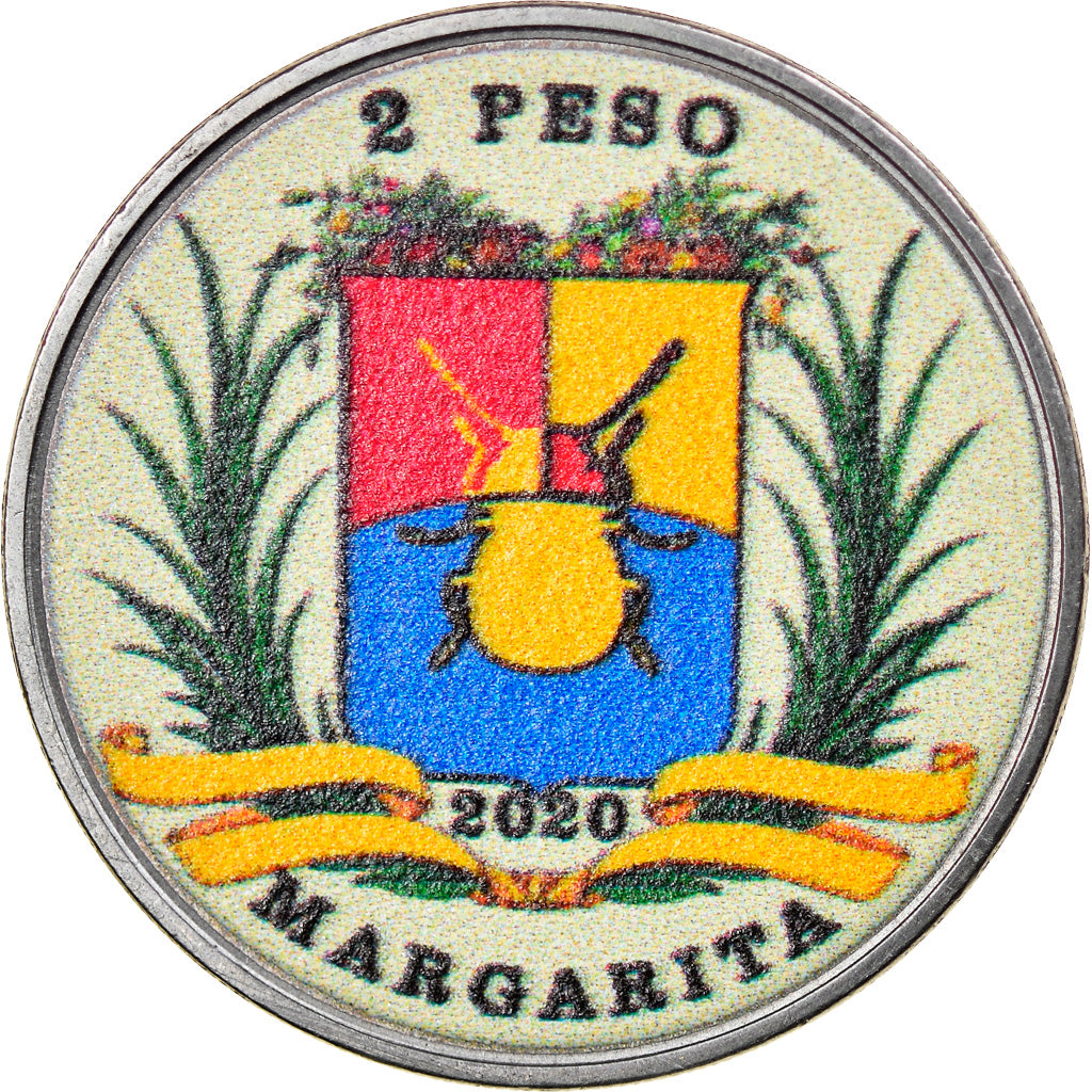 Coin, Venezuela, 2 Sols, 2020, Margarita - Abeille type 1, MS(63), Steel