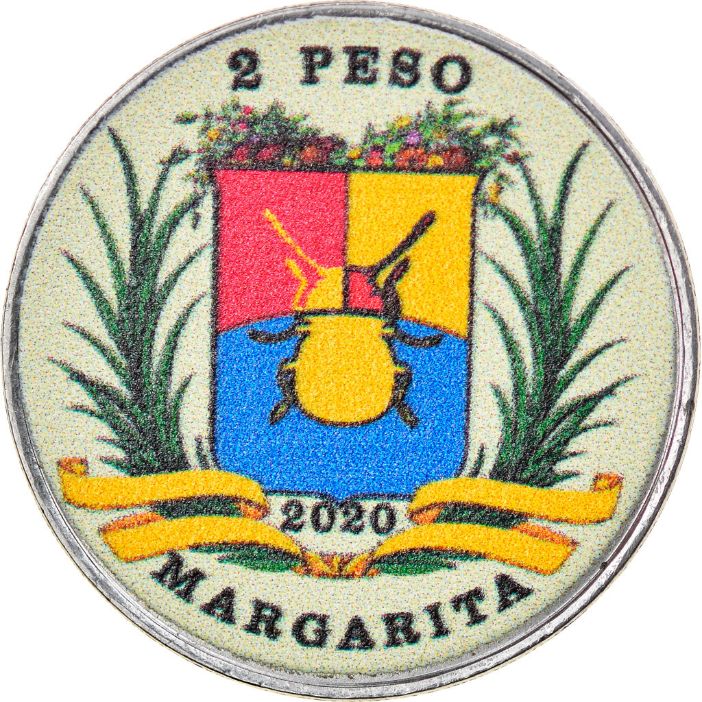 Moeda, Venezuela, 2 Sols, 2020, Margarita - Abeille type 1, MS(63), Aço