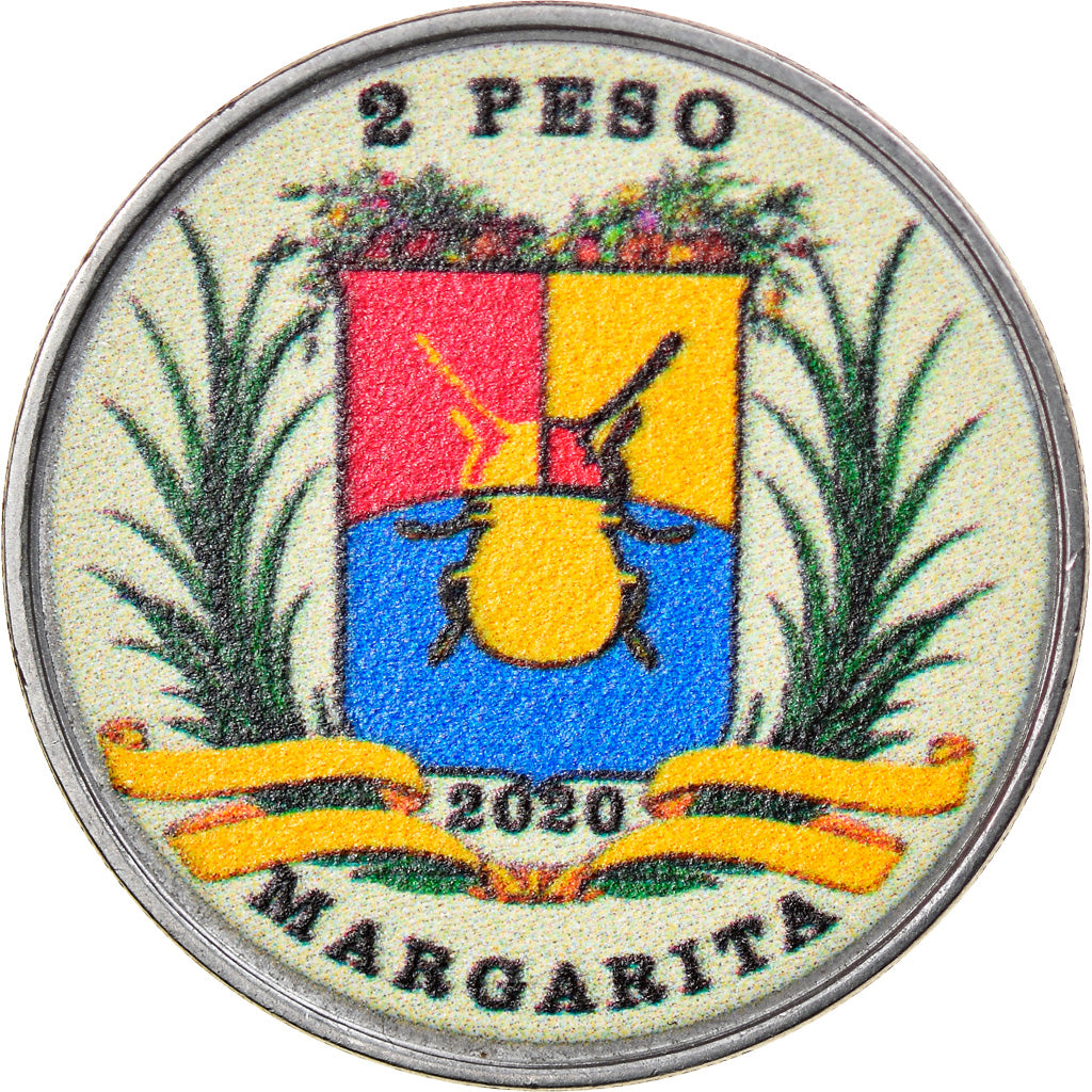 Münze, Venezuela, 2 Sols, 2020, Margarita - Abeille type 2, UNZ, Steel