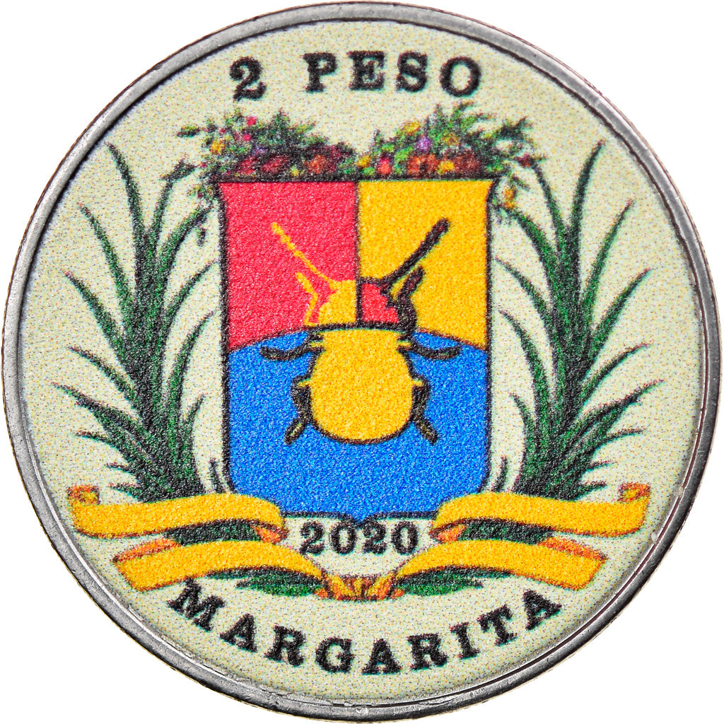 Münze, Venezuela, 2 Sols, 2020, Margarita - Abeille type 2, UNZ, Steel