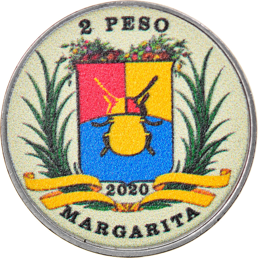 Coin, Venezuela, 2 Sols, 2020, Margarita - Abeille type 2, MS(63), Steel