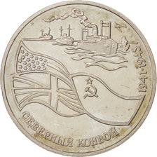 RUSSIA, 3 Roubles, 1992, KM #304, AU(55-58), Copper-Nickel, 33, 14.25