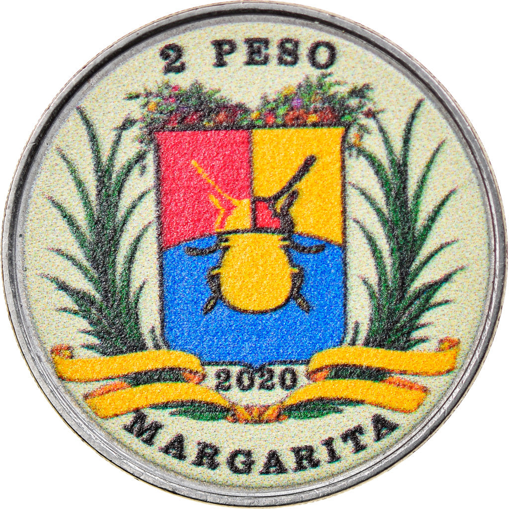 Moeda, Venezuela, 2 Sols, 2020, Margarita - Abeille type 3, MS(63), Aço