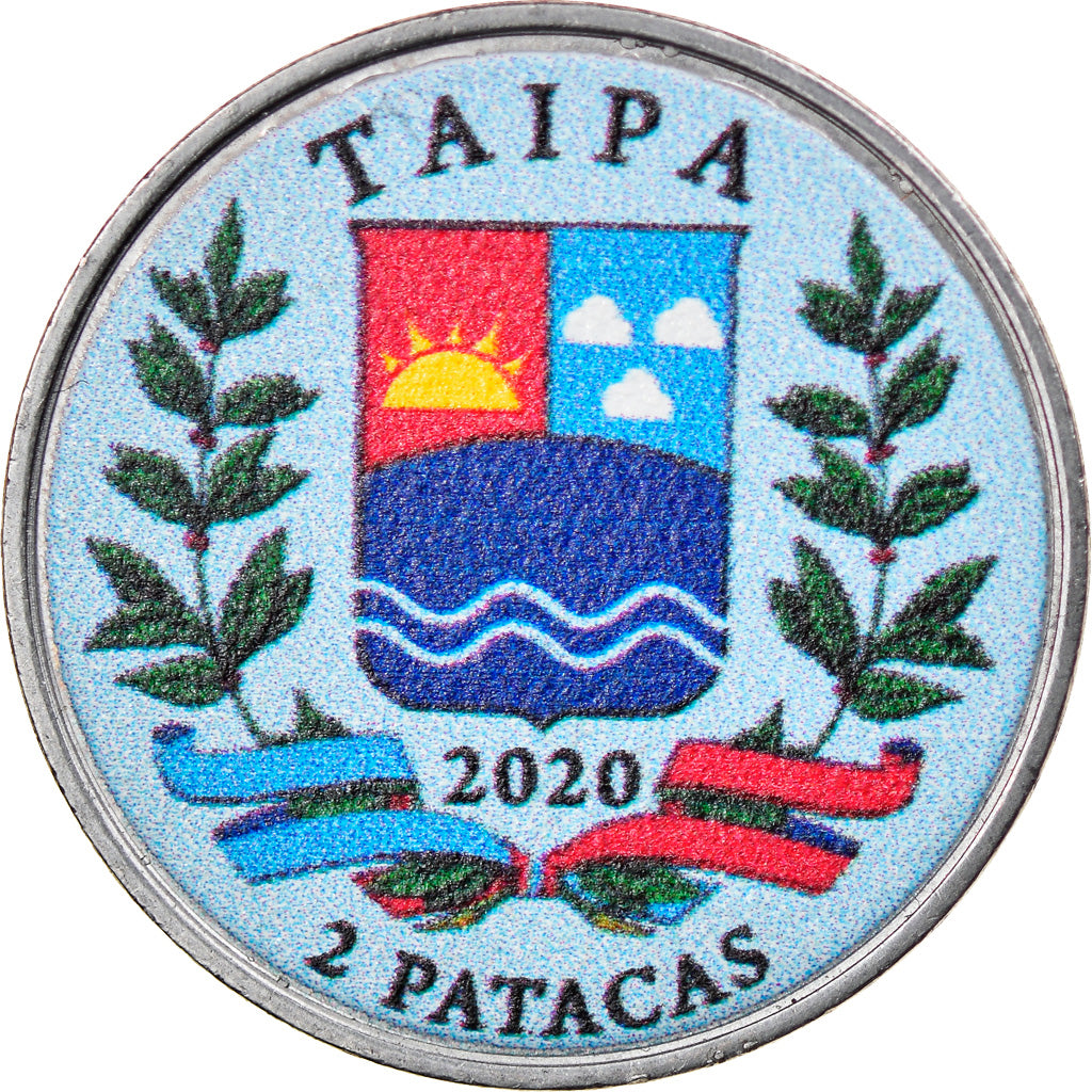 Monnaie, Macau, 2 Patacas, 2020, Taipa  - Poisson Oranda type 3, SPL, Steel