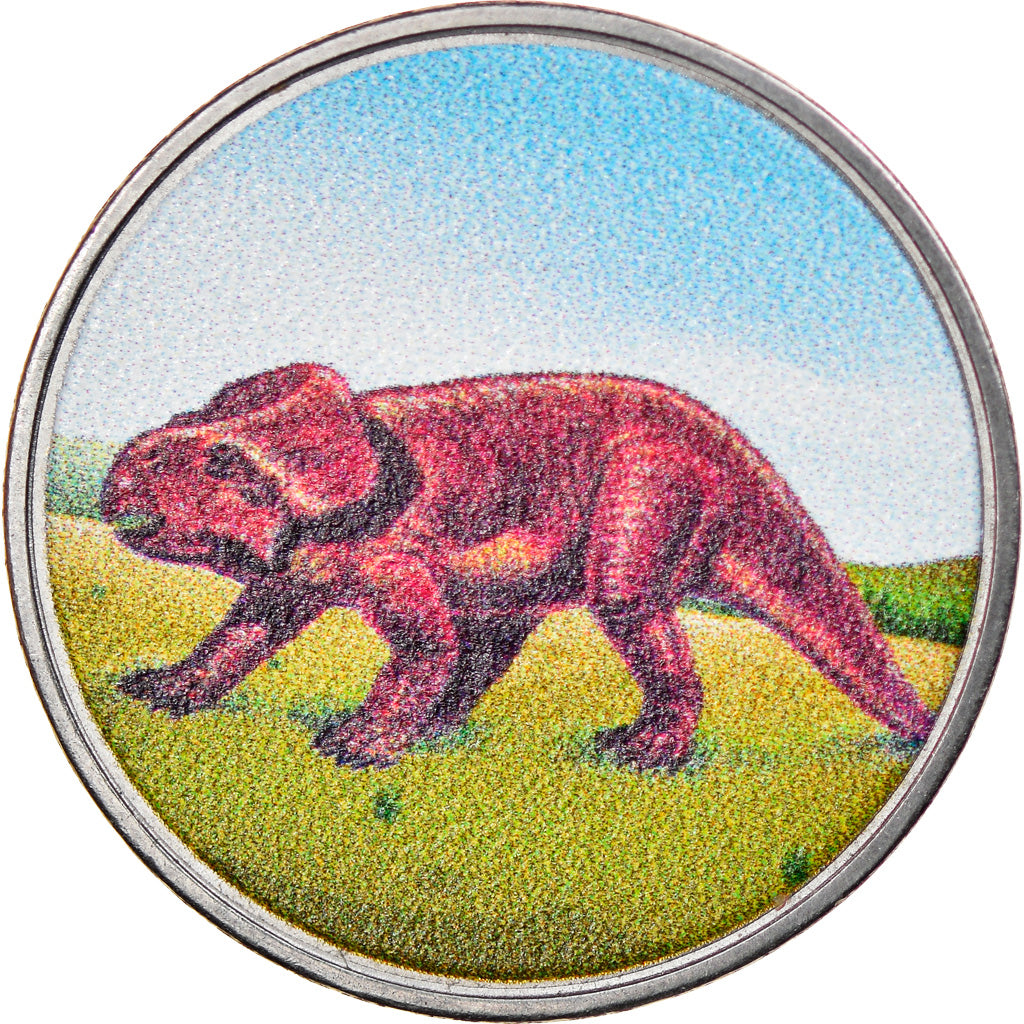 Moneta, Seychelles, 3 rupees, 2020, Aldabra - Dinosaure type 1, SPL, Acciaio