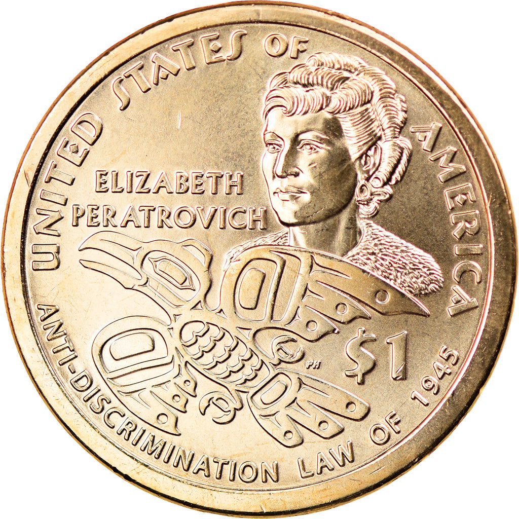Monnaie, États-Unis, Dollar, 2020, Philadelphie, American native dollar, SPL