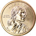 Moneta, USA, Dollar, 2020, Philadelphia, American native dollar, MS(63), Brass