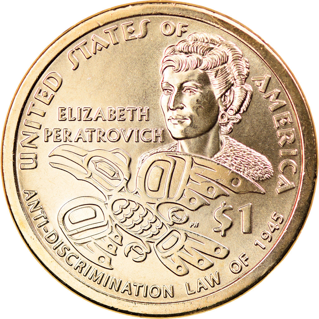 Coin, United States, Dollar, 2020, Philadelphia, American native dollar, MS(63)