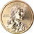 Coin, United States, Dollar, 2020, Denver, American native dollar, MS(63), Brass