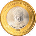 Münze, India, 10 Rupees, 2015, Sarvepalli Radhakrishnan, UNZ, Bi-Metallic