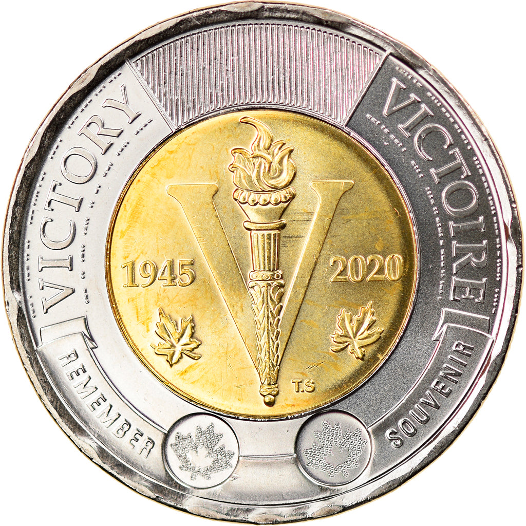 Coin, Canada, 2 Dollars, 2020, Royal Canadian Mint, 75 ans de la Victoire