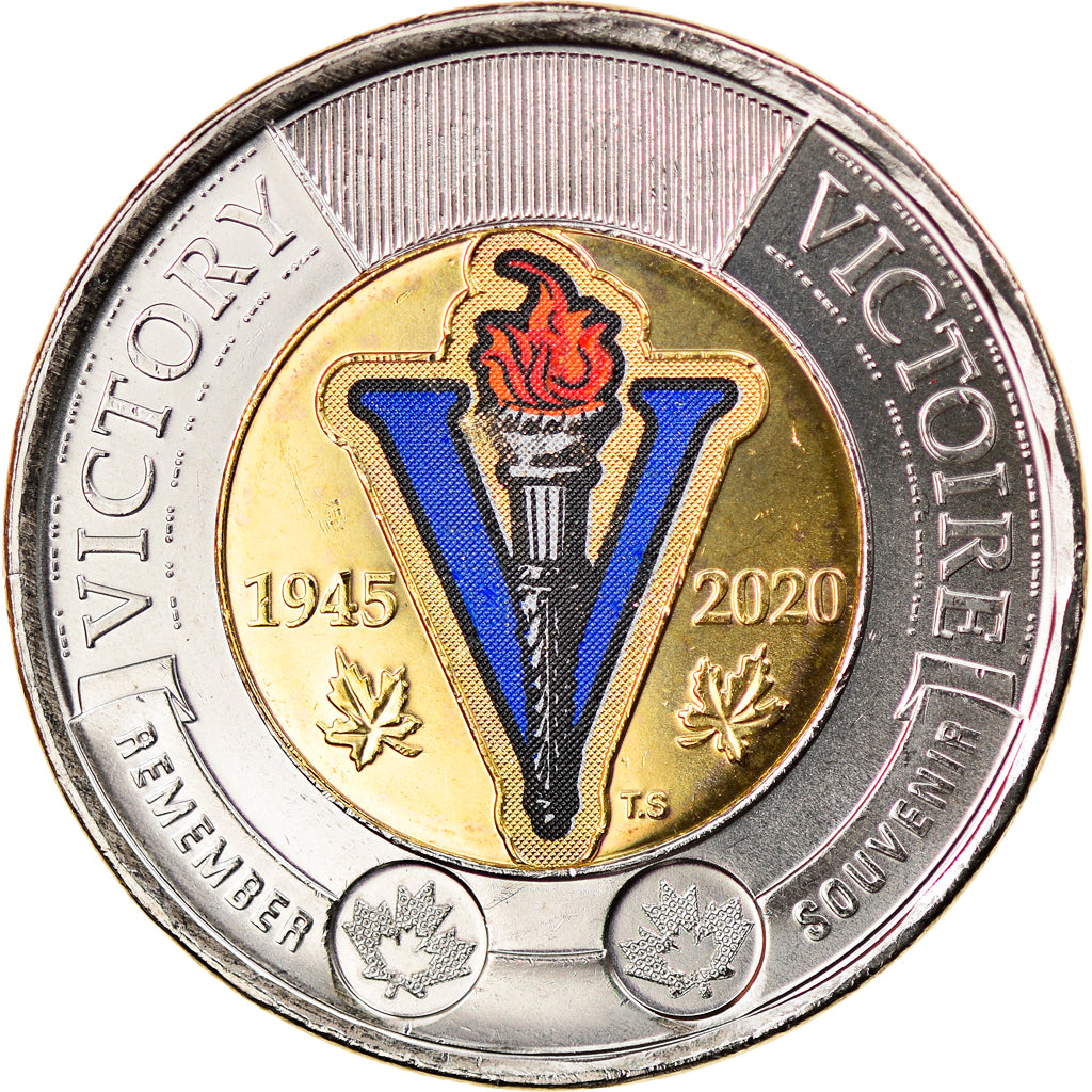 Coin, Canada, 2 Dollars, 2020, Royal Canadian Mint, 75 ans de la Victoire -