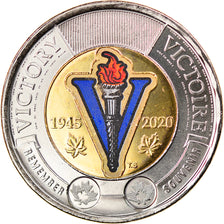 Coin, Canada, 2 Dollars, 2020, Royal Canadian Mint, 75 ans de la Victoire -
