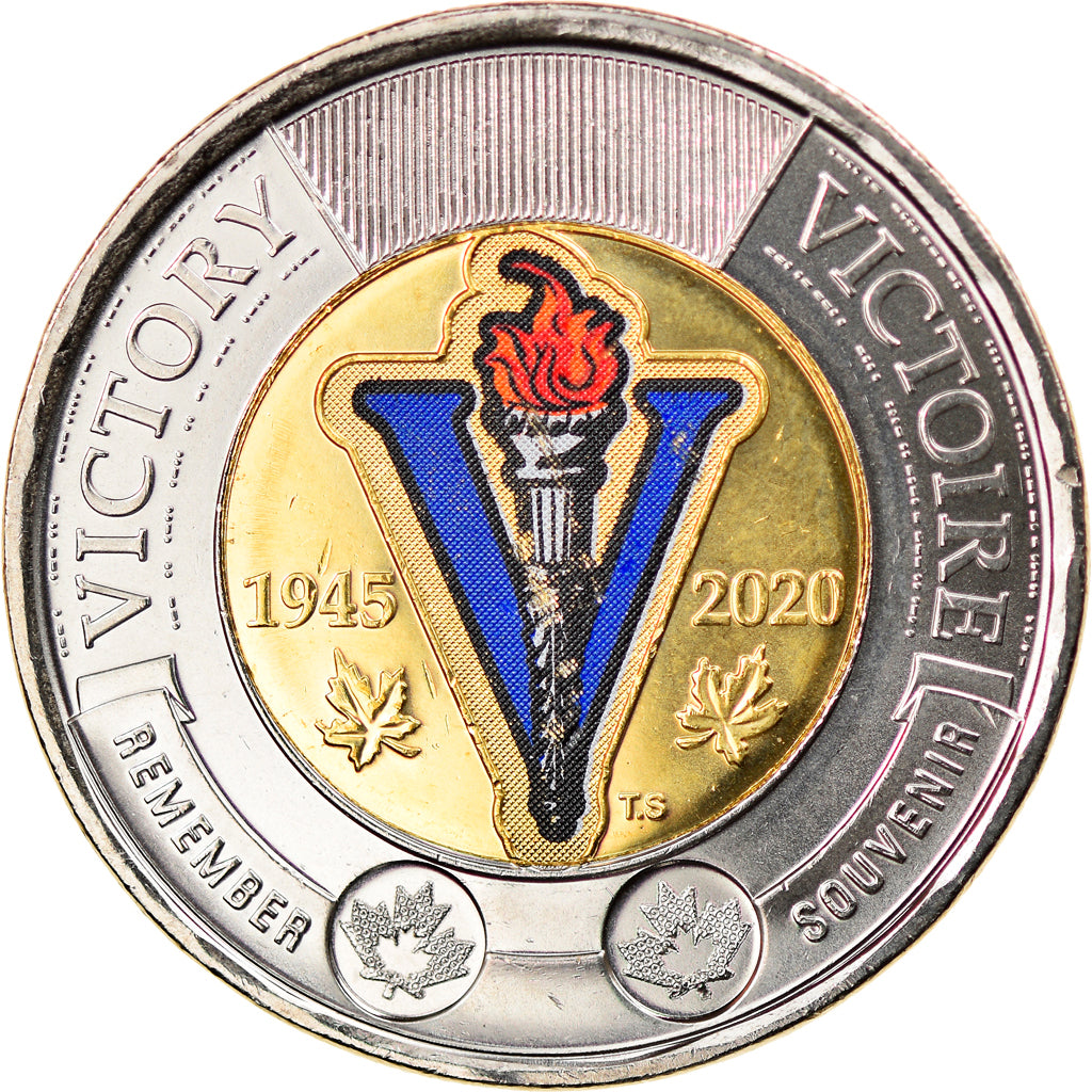 Coin, Canada, 2 Dollars, 2020, Royal Canadian Mint, 75 ans de la Victoire -